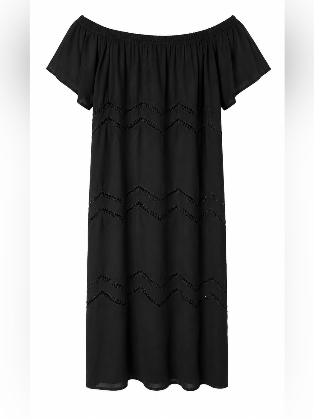 Women's Black Off-Shoulder Dress